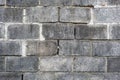 Gray large bricks wall.