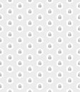 Gray lock symbol hexagon position seamless pattern on white background vector. Simple and flat design, minimalist style, security