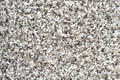 Gray long pile carpet texture background. Top view of bath mat