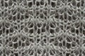 Gray loose knitted wool pattern Royalty Free Stock Photo