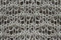 Gray loose knitted wool pattern Royalty Free Stock Photo