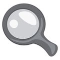 A magnifying glass, vector or color illustration