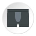 Gray male underwear icon circle