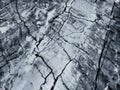 Gray marble pattern texture background. Closeup,Frozen ice crack on the river back - illustration