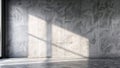 Gray marble wall with window light Royalty Free Stock Photo