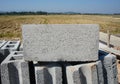 Rectangular thick concrete blocks . Royalty Free Stock Photo