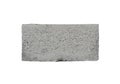 Rectangular concrete block isolated on white background. Royalty Free Stock Photo