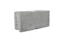 Rectangular thick concrete block isolated on white background. Royalty Free Stock Photo