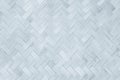 Gray Mat Traditional handicraft bamboo weave texture background. Royalty Free Stock Photo