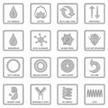 Gray mattress icons