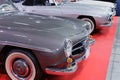 Gray Mercedes Vintage Car shown in an Exhibition, Classic Cars Theme