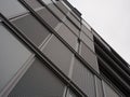 gray metal facade perspective Royalty Free Stock Photo