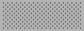 Gray metallic pegboard background featuring uniform vertical black slots. Ideal for use in design projects, texture Royalty Free Stock Photo