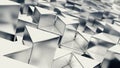 Gray metallic triangles background Royalty Free Stock Photo