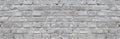 Gray monochrome brick wall texture background. Brickwork