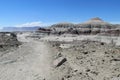 Gray mountains landscape