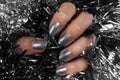 Gray nails Royalty Free Stock Photo
