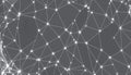 Gray network connection pattern, abstract technology background design, Stock Photo, Generative AI Royalty Free Stock Photo