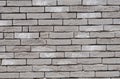 Gray brick wall texture background, stone Facade wall of a new house Royalty Free Stock Photo