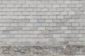 Gray old brick wall, stones  Close-up Royalty Free Stock Photo