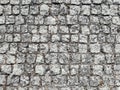 Gray Old Paving Stone Road Surface - Pavement as texture or background. Royalty Free Stock Photo