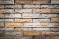 Gray orange brick wall texture grunge background with vignette corners Royalty Free Stock Photo