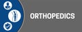 Gray Orthopedics Banner Background Illustration Design Royalty Free Stock Photo