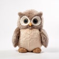 Gray Owl Stuffed Animal - 32k Uhd Style - Beige