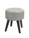 Gray padded stool. Royalty Free Stock Photo