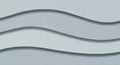 Gray Paper Cut Wave Background Royalty Free Stock Photo