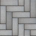 Gray Paving Slabs as Parquet Royalty Free Stock Photo
