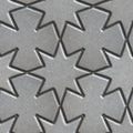 Gray Paving Slabs Laid in the Form of Stars and Royalty Free Stock Photo