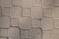 Gray Paving Slabs, Sidewalk Coverage. Seamless Tileable Texture.