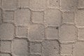 Gray Paving Slabs, Sidewalk Coverage. Seamless Tileable Texture. Royalty Free Stock Photo