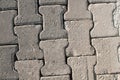 Gray Paving Slabs, Sidewalk Coverage. Seamless Tileable Texture. Royalty Free Stock Photo