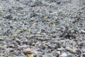 gray pebble stones of Atlantic coast in Reykjavik