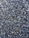 Gray pebbles closeup, Textured background, Stone texture