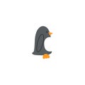 Gray penguin sign icon. Vector illustration eps 10 Royalty Free Stock Photo