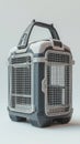 Gray pet carrier with reinforced frame