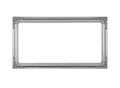 Gray picture frame on white background. Royalty Free Stock Photo
