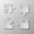 Gray piece the puzzlÃÆ