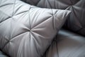 Gray Pillow Bed Closeup