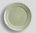 Gray plate on white background - Image