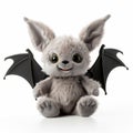 Gray Plush Bat - Mythical Theme Plush Toy - 32k Uhd