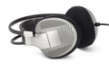 Gray professional headphones Royalty Free Stock Photo