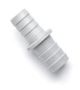 Gray PVC pipe straight insert coupling Royalty Free Stock Photo