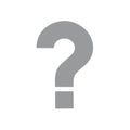 Gray Question Mark Icon Symbol of Inquiry Curiosity Problem Solving and Decisions Royalty Free Stock Photo