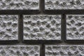 Gray rectangle pavement on a wall