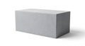 Gray Rectangular Box on White Background Royalty Free Stock Photo