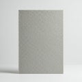 A gray rectangular textured blank canvas stands vertically against a white Royalty Free Stock Photo